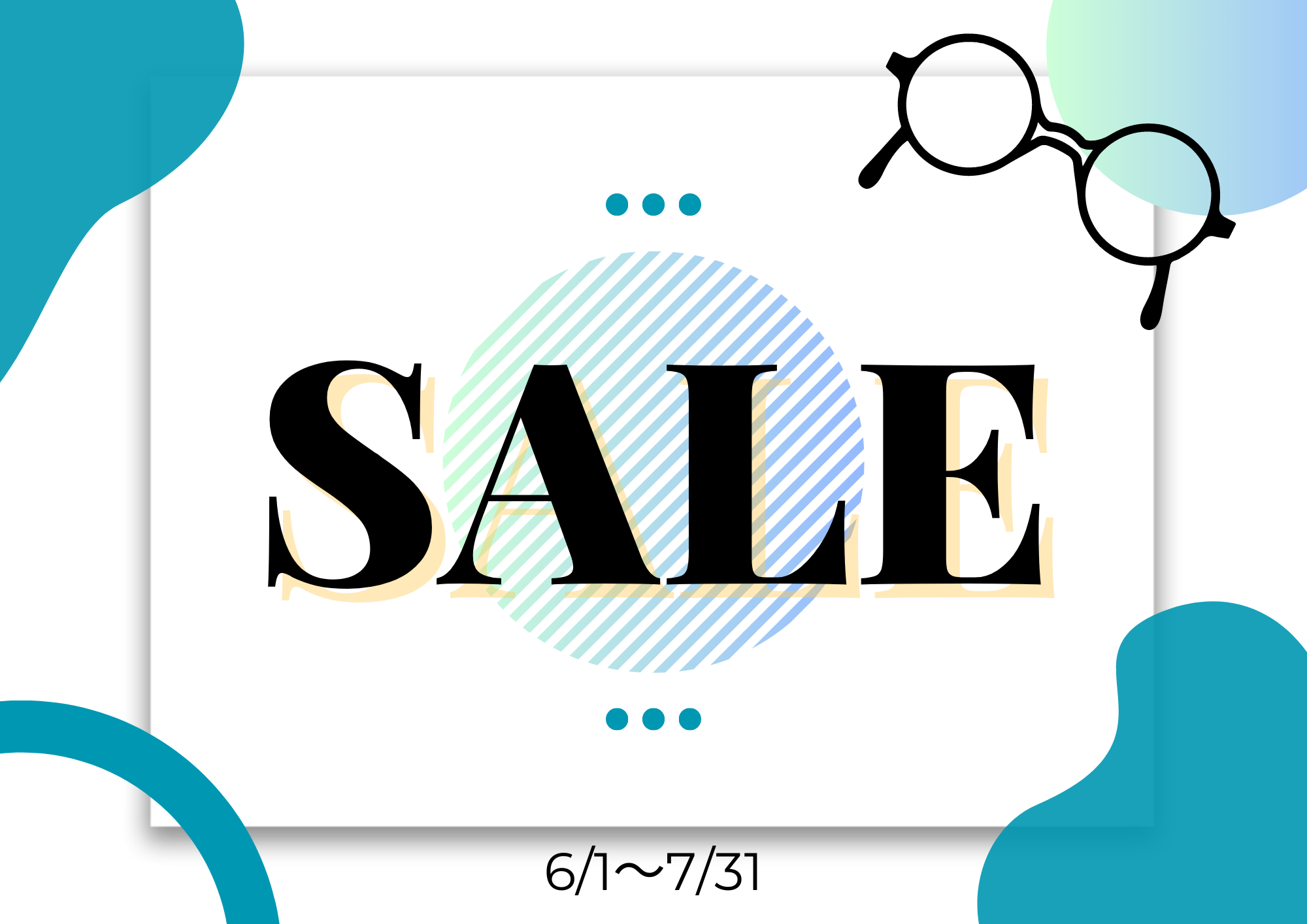 【太宰府店】6-7月限定!!眼鏡セール👓