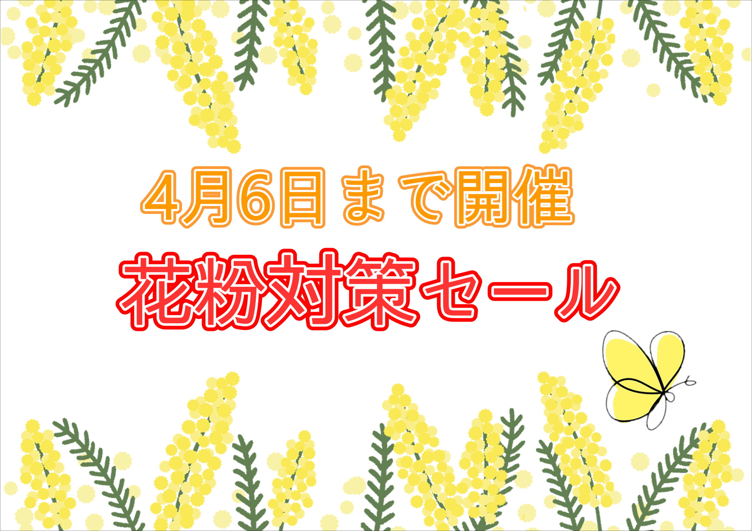 【霧島店】花粉対策SALE🌳
