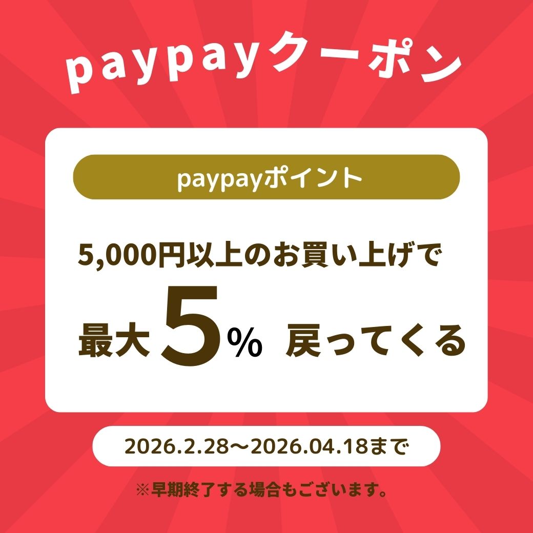 【太宰府店】PayPay支払いで最大5%戻ってくる！